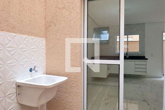 Área de Serviço de apartamento à venda com 2 quartos, 70m² em Santa Maria, Santo André