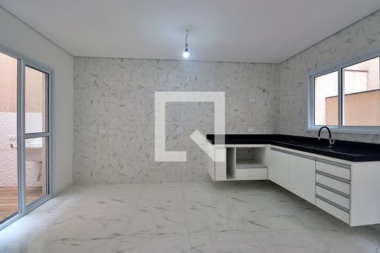 Cozinha de apartamento à venda com 2 quartos, 70m² em Santa Maria, Santo André
