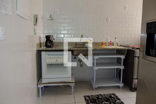 Cozinha de apartamento à venda com 3 quartos, 90m² em Recreio dos Bandeirantes, Rio de Janeiro
