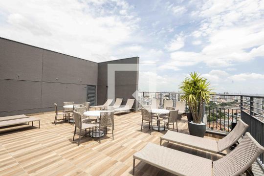 Área comum - Piscina de kitnet/studio para alugar com 1 quarto, 23m² em Vila Esperança, São Paulo