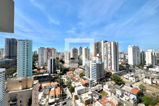 Vista da Suíte de apartamento para alugar com 1 quarto, 50m² em Vila Clementino, São Paulo
