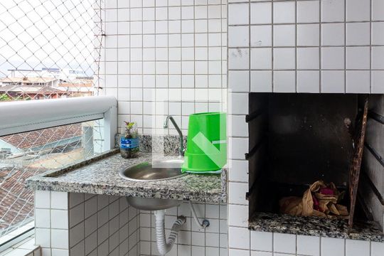 Varanda de apartamento para alugar com 1 quarto, 50m² em Guilhermina, Praia Grande