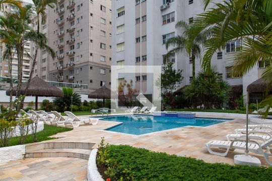 Área Comum - Piscina de apartamento para alugar com 3 quartos, 112m² em Vila Luis Antônio, Guarujá