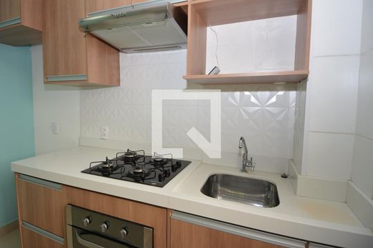 Cozinha e Área de Serviço de apartamento à venda com 2 quartos, 45m² em Parque das Cachoeiras, Campinas