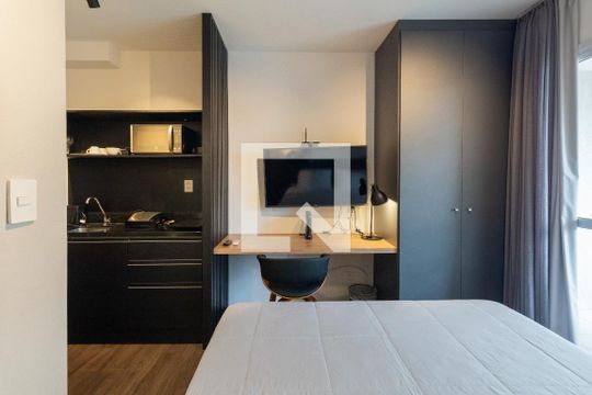 Studio de kitnet/studio para alugar com 1 quarto, 24m² em Jardim Paulistano, São Paulo