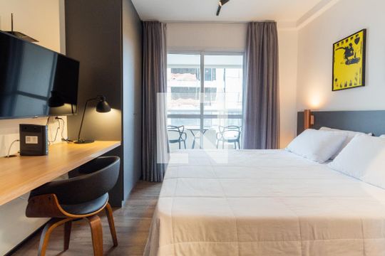 Studio de kitnet/studio para alugar com 1 quarto, 24m² em Jardim Paulistano, São Paulo