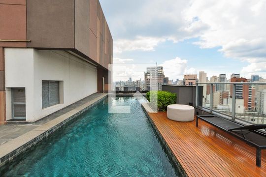 Área comum - Piscina de apartamento para alugar com 1 quarto, 70m² em Jardim America, São Paulo