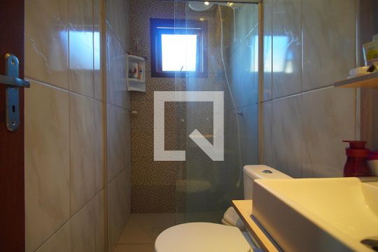 Banheiro da Suíte de casa à venda com 2 quartos, 70m² em Rincão, Novo Hamburgo