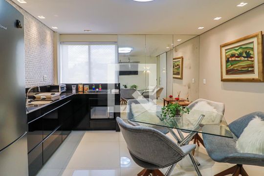 Cobertura - Cozinha de apartamento à venda com 4 quartos, 380m² em Santo Antônio, Belo Horizonte