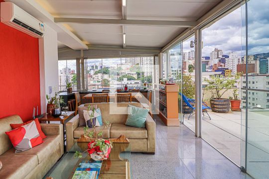 Cobertura - Espaço Gourmet de apartamento à venda com 4 quartos, 380m² em Santo Antônio, Belo Horizonte