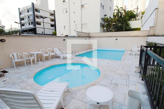 Área comum - Piscina de apartamento à venda com 1 quarto, 50m² em Vila Andrade, São Paulo