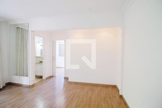 Sala  de apartamento à venda com 1 quarto, 50m² em Vila Andrade, São Paulo