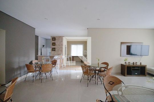 Área comum - Salão de festas de apartamento à venda com 1 quarto, 50m² em Vila Andrade, São Paulo