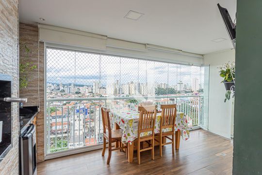 Varanda da Sala de apartamento à venda com 2 quartos, 65m² em Vila Ester (zona Norte), São Paulo
