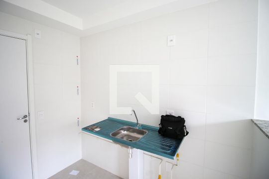 Cozinha de apartamento à venda com 2 quartos, 32m² em Vila Carmosina, São Paulo