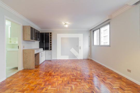 Sala de apartamento para alugar com 3 quartos, 105m² em Moema, São Paulo