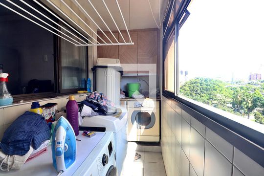 Área de Serviço de apartamento à venda com 3 quartos, 122m² em Jardim, Santo André