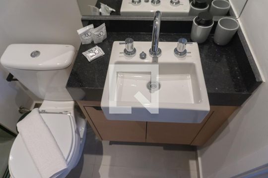 Banheiro de apartamento à venda com 1 quarto, 25m² em Consolação, São Paulo