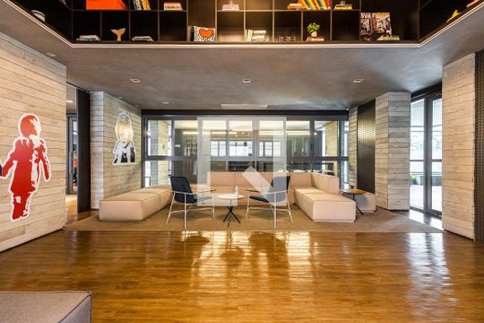 Área comum de kitnet/studio à venda com 1 quarto, 20m² em Pinheiros, São Paulo