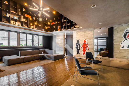 Área comum de kitnet/studio à venda com 1 quarto, 20m² em Pinheiros, São Paulo
