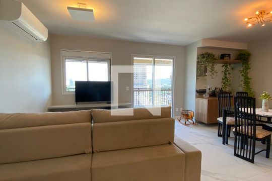 Sala de apartamento para alugar com 3 quartos, 109m² em Centro Comercial Jubran, Barueri