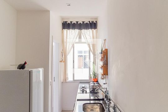 Cozinha de kitnet/studio à venda com 1 quarto, 20m² em Flamengo, Rio de Janeiro