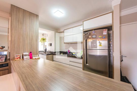 Cozinha de apartamento à venda com 3 quartos, 73m² em Vila Helena, Santo André