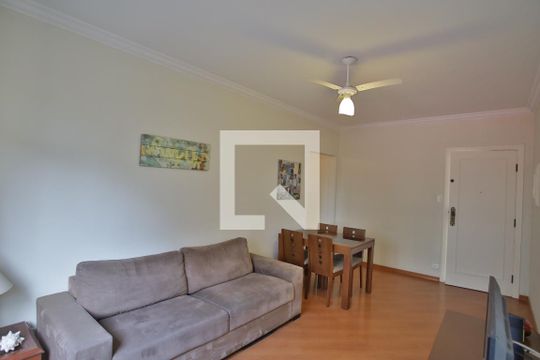 Sala de apartamento para alugar com 2 quartos, 73m² em Boqueirão, Santos