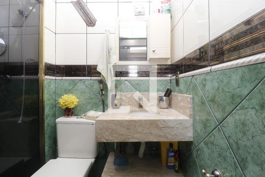 Banheiro da Suíte de apartamento à venda com 3 quartos, 80m² em Vila Romero, São Paulo