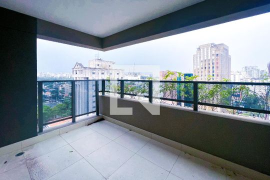 Varanda de apartamento à venda com 1 quarto, 44m² em Itaim Bibi, São Paulo