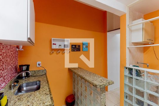 Cozinha de kitnet/studio à venda com 1 quarto, 36m² em Centro, Rio de Janeiro