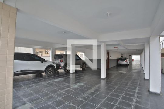 Área Comum - Garagem de apartamento para alugar com 2 quartos, 65m² em Campo Grande, Santos