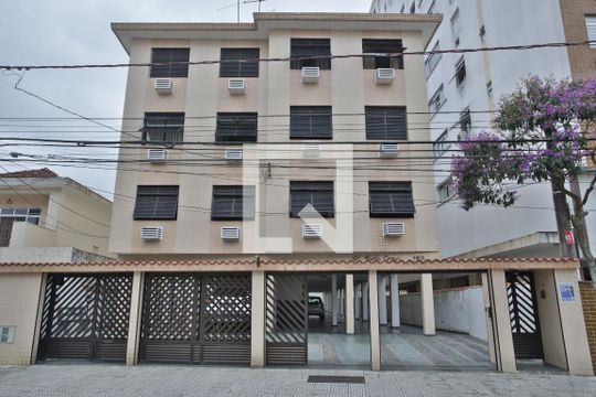 Fachada de apartamento para alugar com 2 quartos, 65m² em Campo Grande, Santos