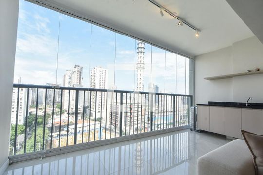 Varanda de apartamento para alugar com 2 quartos, 77m² em Vila Cordeiro, São Paulo