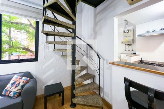 Sala de apartamento para alugar com 1 quarto, 41m² em Vila Olímpia, São Paulo