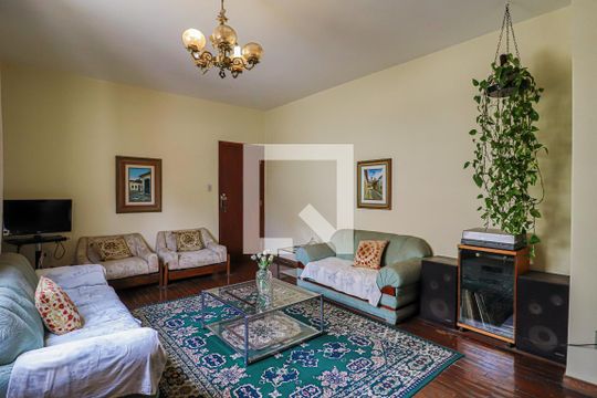 Sala de Estar de apartamento à venda com 3 quartos, 105m² em Sion, Belo Horizonte
