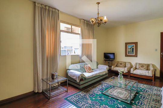 Sala de Estar de apartamento à venda com 3 quartos, 105m² em Sion, Belo Horizonte