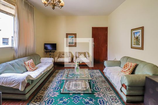 Sala de Estar de apartamento à venda com 3 quartos, 105m² em Sion, Belo Horizonte