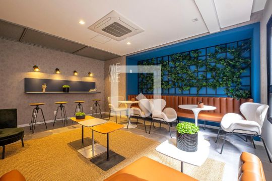 Lounge de apartamento à venda com 1 quarto, 30m² em Sumaré, São Paulo