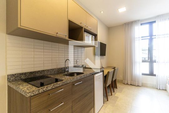 Cozinha  de kitnet/studio à venda com 1 quarto, 29m² em Centro Histórico de São Paulo, São Paulo