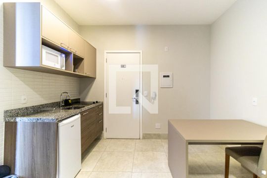 Cozinha de kitnet/studio à venda com 1 quarto, 39m² em Centro Histórico de São Paulo, São Paulo