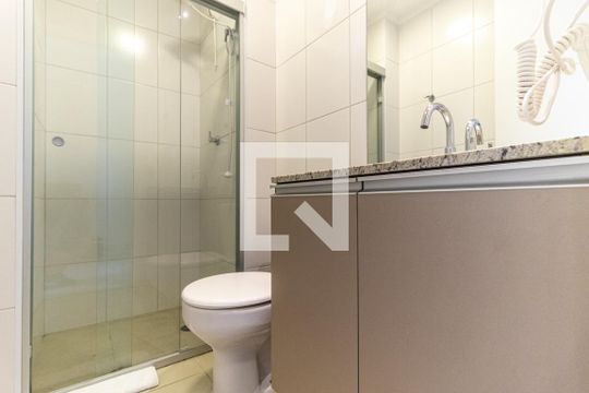 Banheiro de kitnet/studio à venda com 1 quarto, 29m² em Centro Histórico de São Paulo, São Paulo