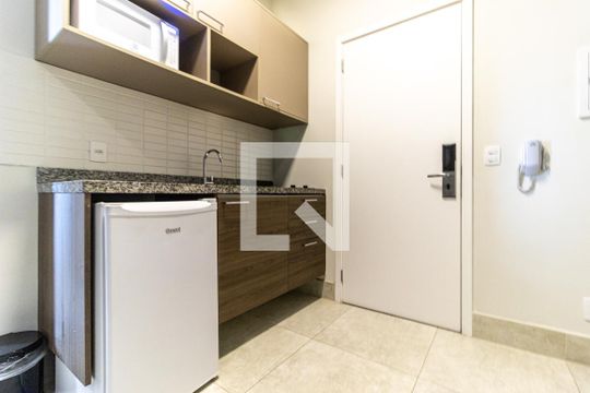 Cozinha  de kitnet/studio à venda com 1 quarto, 39m² em Centro Histórico de São Paulo, São Paulo