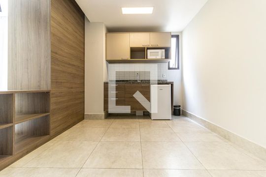 Cozinha de kitnet/studio à venda com 1 quarto, 40m² em Centro Histórico de São Paulo, São Paulo