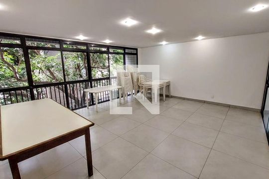 Área comum - Salão de festas de apartamento para alugar com 2 quartos, 77m² em Lourdes, Belo Horizonte