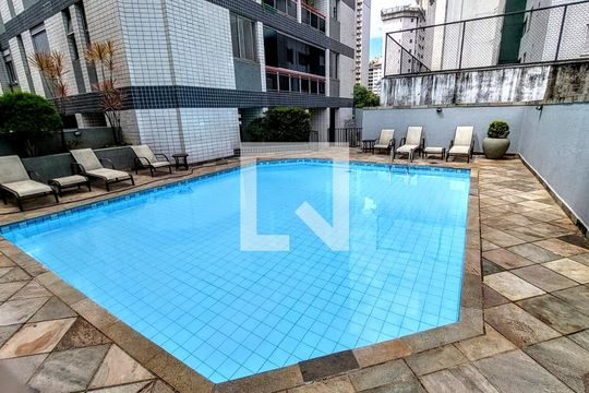Área comum - Piscina de apartamento para alugar com 2 quartos, 77m² em Lourdes, Belo Horizonte