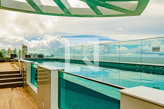 Área comum - Piscina de apartamento para alugar com 1 quarto, 34m² em Barra, Salvador