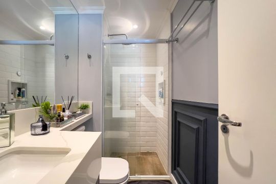 Banheiro Social de apartamento à venda com 1 quarto, 35m² em Vila Mariana, São Paulo
