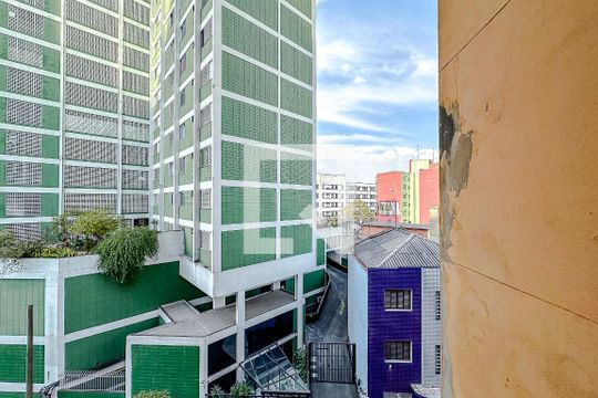 Vista da Varanda de apartamento à venda com 1 quarto, 42m² em Sé, São Paulo
