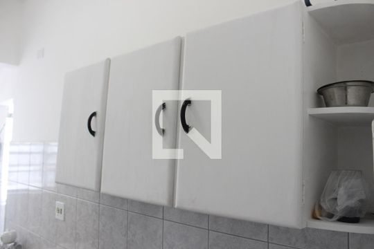 Cozinha de apartamento para alugar com 1 quarto, 65m² em Centro, São Vicente